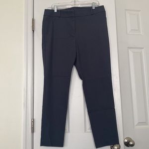 Womens Loft pleated straight leg pant - curvy fit